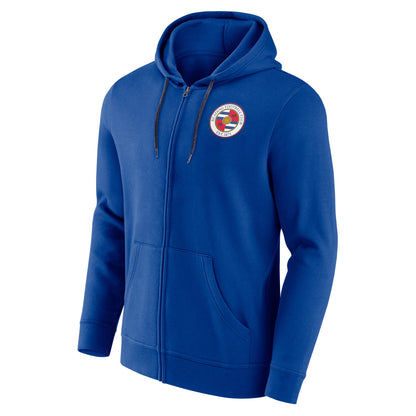 Reading Essentials Small Crest Full Zip Hoodie - Royal - Mens