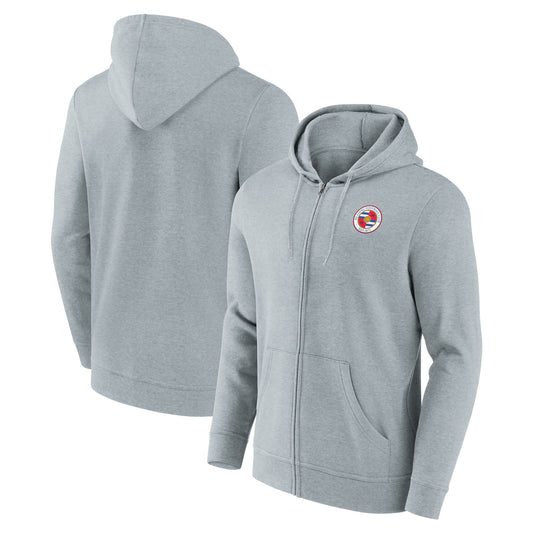 Reading Logo Full Zip Hoodie - Sports Grey - Mens