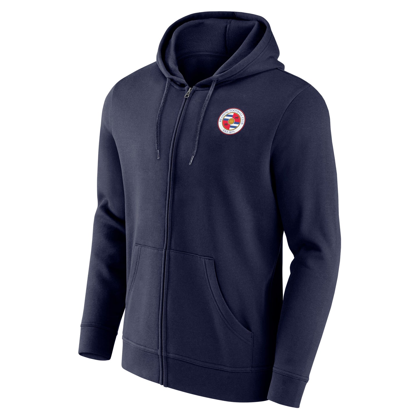 Reading Logo Full Zip Hoodie - Navy - Mens