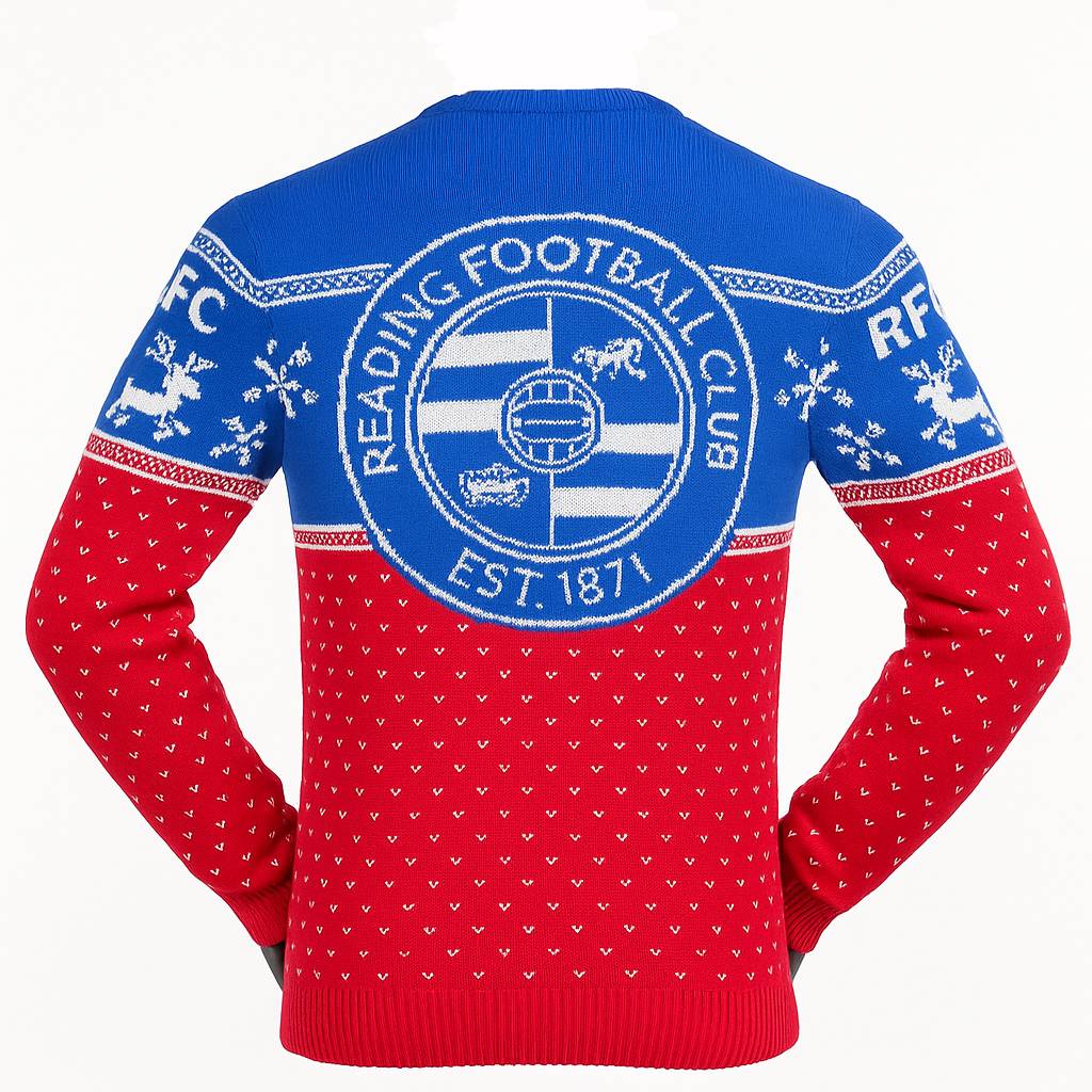 Reading Christmas Jumper - Royal - Adults