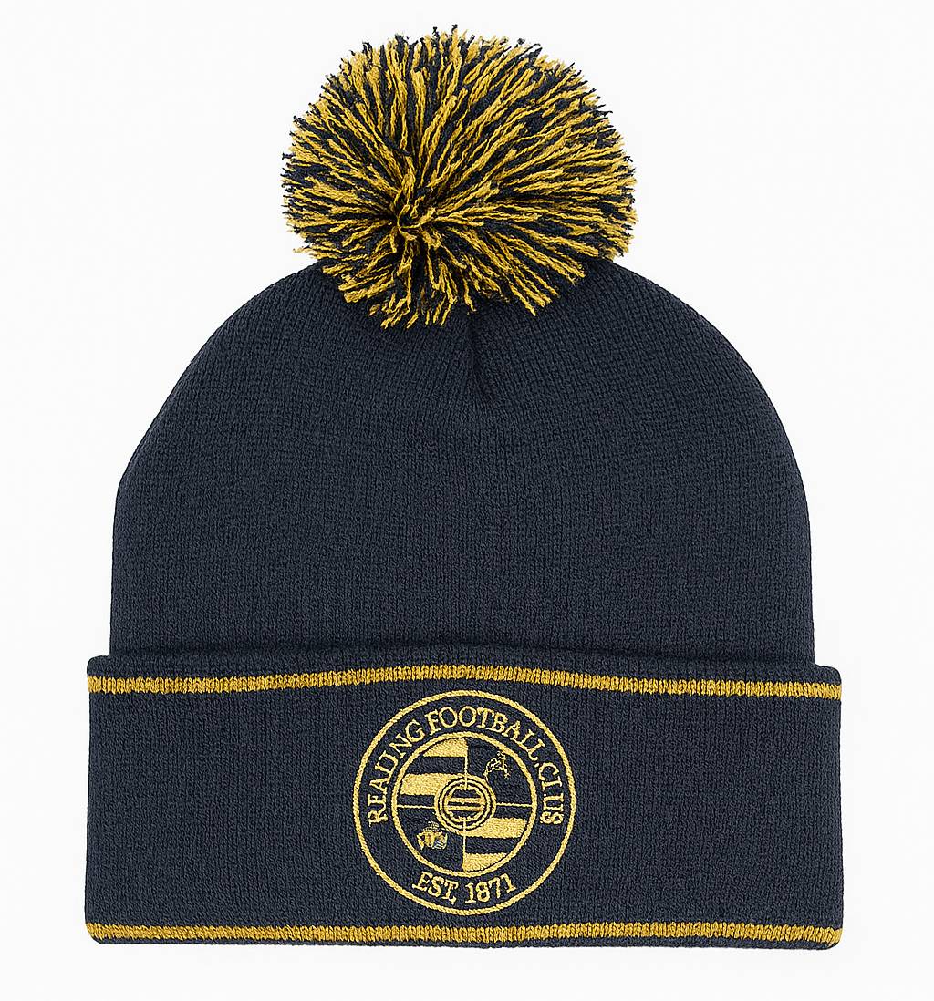 Reading Classics Logo Cuffed Pom Beanie - Navy - Unisex