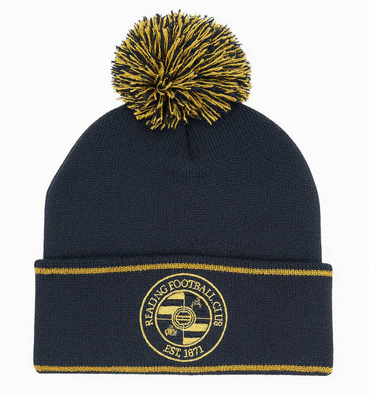 Reading Classics Logo Cuffed Pom Beanie - Navy - Unisex
